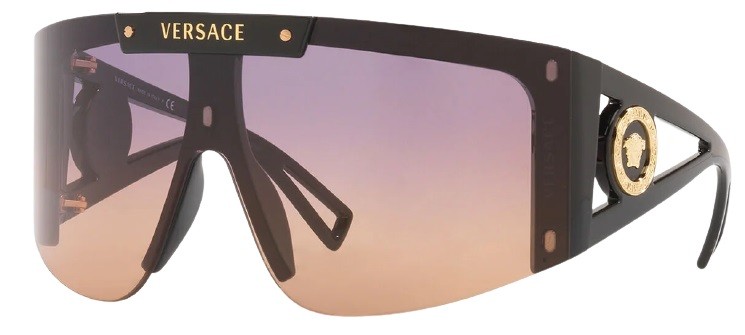 Versace Medusa Icon Shield 4393 GB11W - Oculos de Sol com 2 Lentes Extras