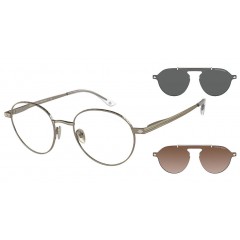 Giorgio Armani 6107 31981W - Oculos de Grau e 2 Clip On