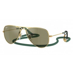 Ray Ban Junior Aviador 9506 2236R - Oculos de Sol Infantil com Cordao