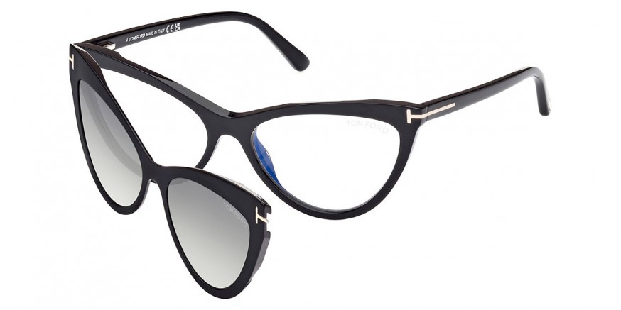 Tom Ford 5896B 001 - Oculos com Blue Block e Clip On
